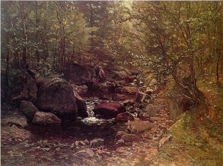Wikioo.org - The Encyclopedia of Fine Arts - Painting, Artwork by John Joseph Enneking - Brook in Spring