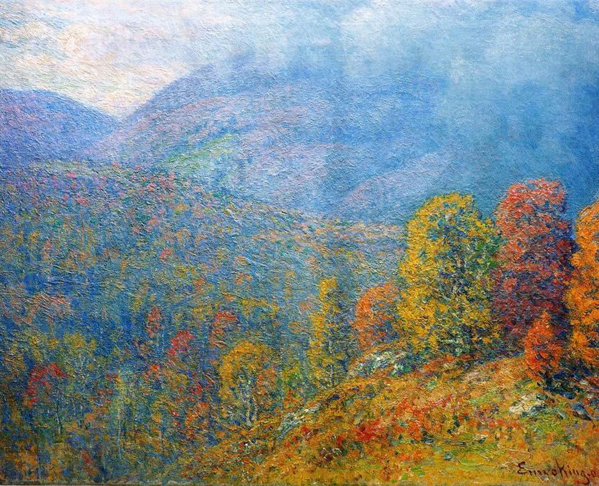 Wikioo.org - The Encyclopedia of Fine Arts - Painting, Artwork by John Joseph Enneking - Mountain Landscape