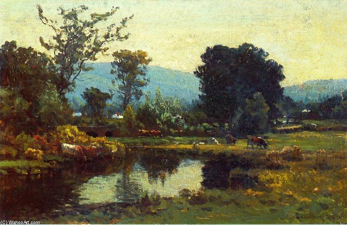 Wikioo.org - The Encyclopedia of Fine Arts - Painting, Artwork by John Joseph Enneking - Peaceful Valley