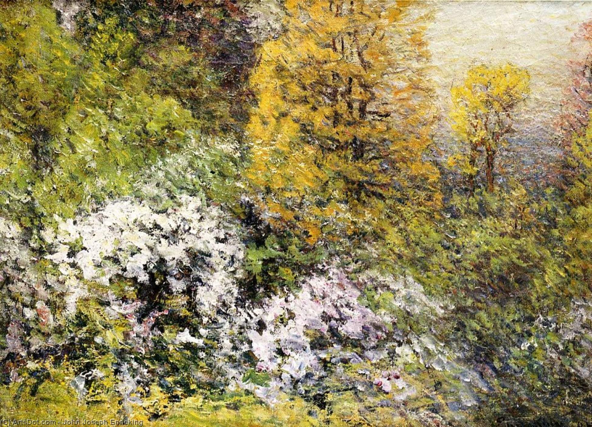 Wikioo.org – L'Encyclopédie des Beaux Arts - Peinture, Oeuvre de John Joseph Enneking - fleurs de printemps