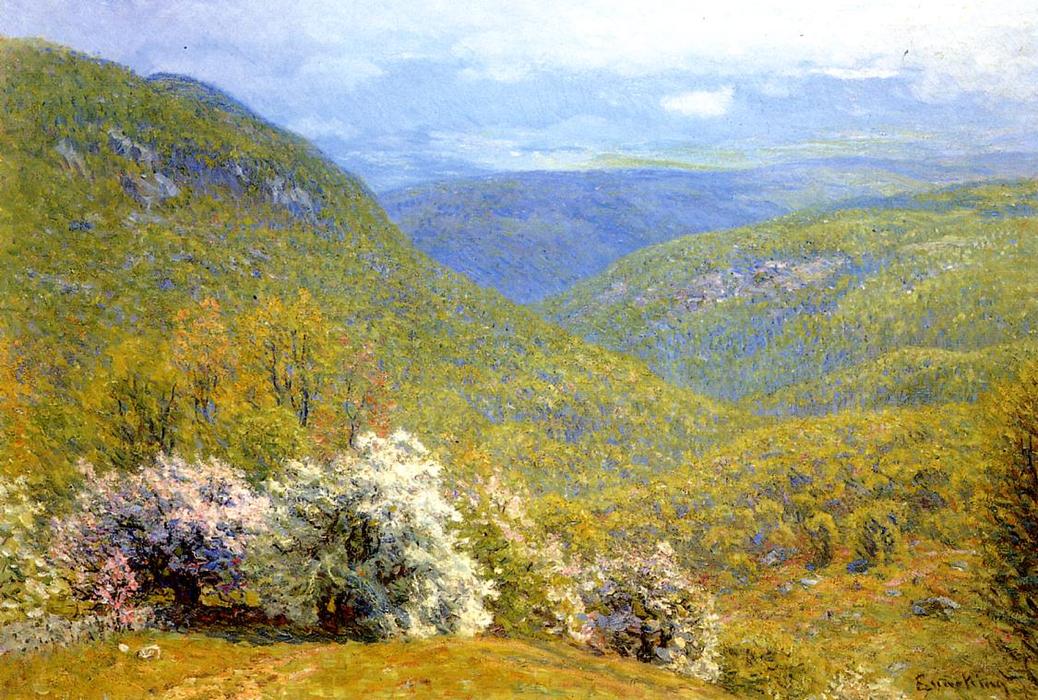 WikiOO.org - Encyclopedia of Fine Arts - Malba, Artwork John Joseph Enneking - Spring Hillside