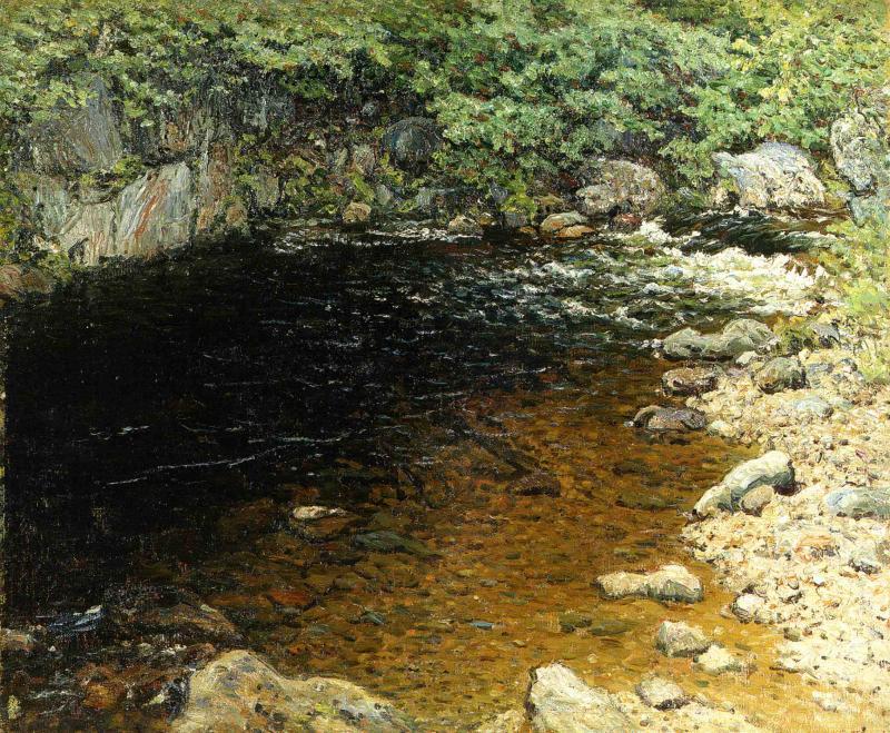 Wikioo.org - The Encyclopedia of Fine Arts - Painting, Artwork by John Joseph Enneking - The Pool, Newry, Maine