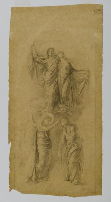Wikioo.org – La Enciclopedia de las Bellas Artes - Pintura, Obras de arte de John La Farge - ángel `placing` el sello