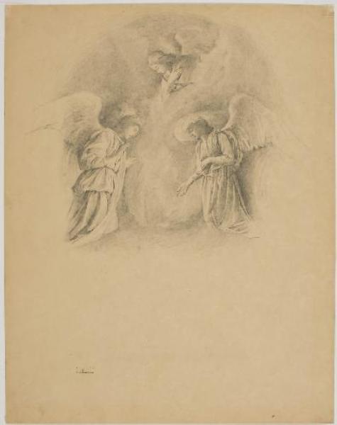 WikiOO.org - אנציקלופדיה לאמנויות יפות - ציור, יצירות אמנות John La Farge - Angels