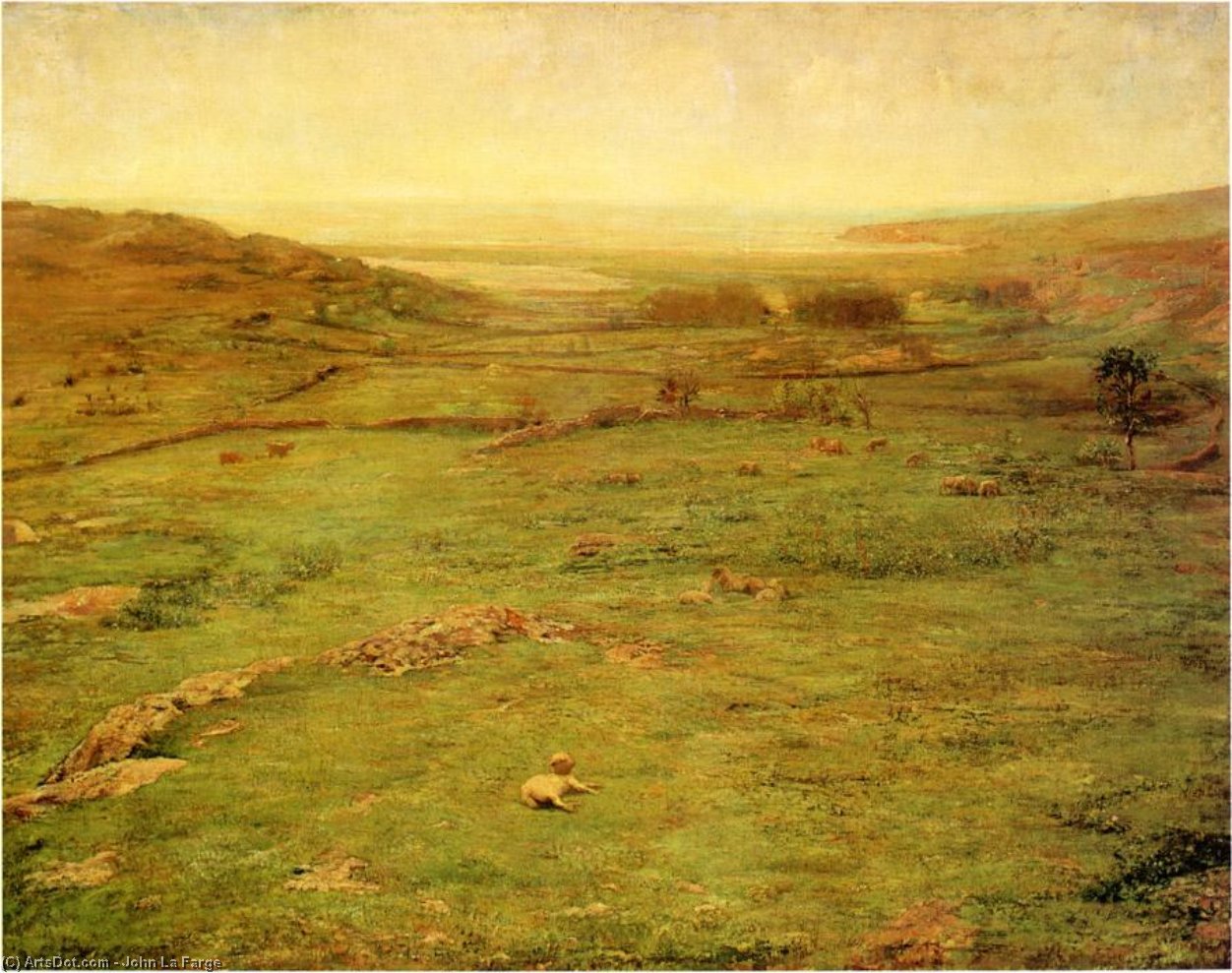WikiOO.org - Encyclopedia of Fine Arts - Lukisan, Artwork John La Farge - Paradise Valley