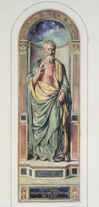 WikiOO.org - Enciclopedia of Fine Arts - Pictura, lucrări de artă John La Farge - St. Paul Preaching