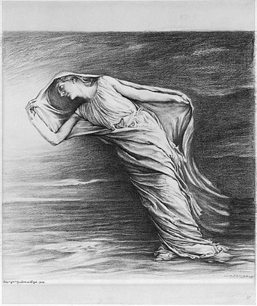 WikiOO.org - Encyclopedia of Fine Arts - Schilderen, Artwork John La Farge - The Dawn 1