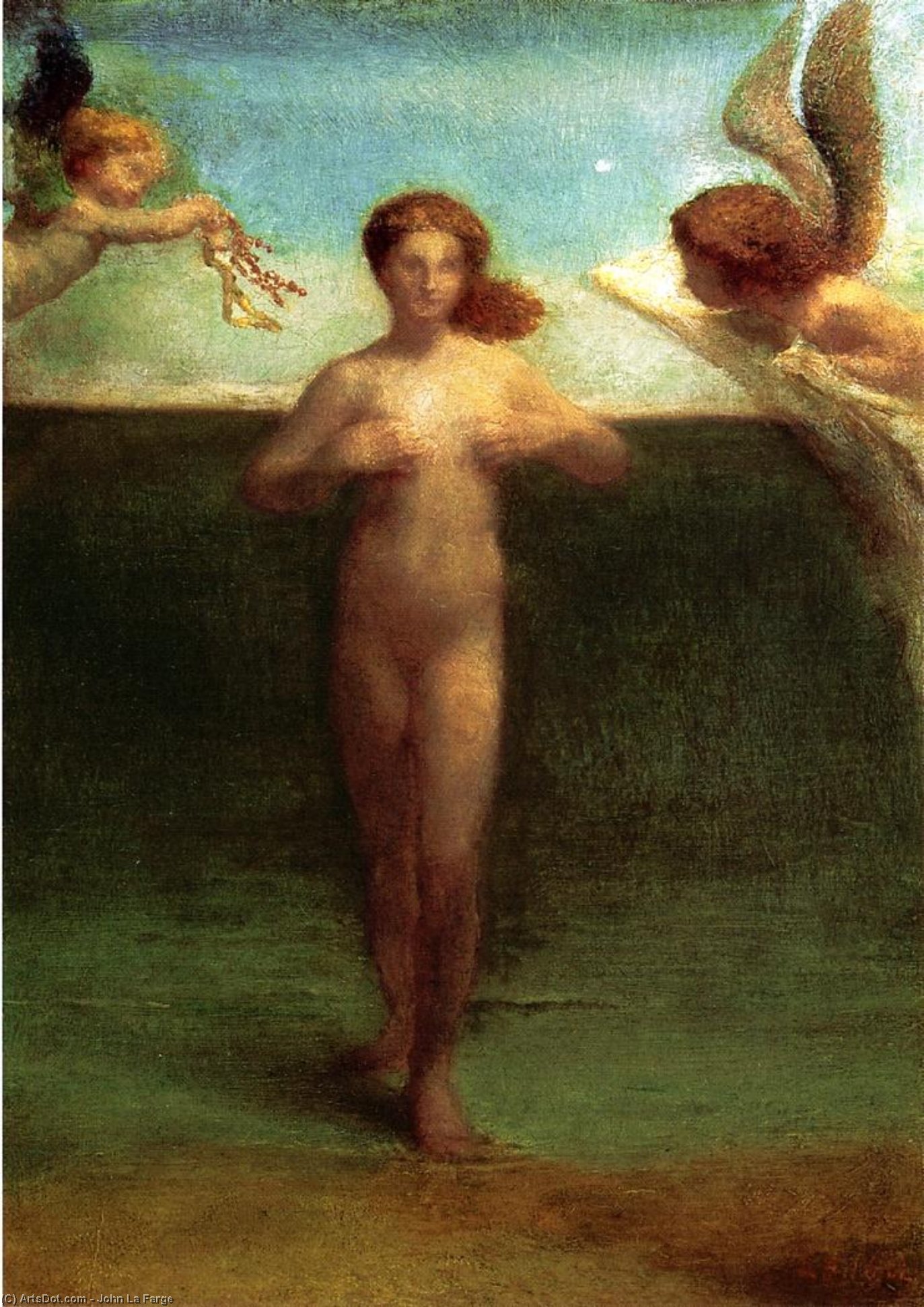 WikiOO.org - Encyclopedia of Fine Arts - Maľba, Artwork John La Farge - Venus Anadyomene
