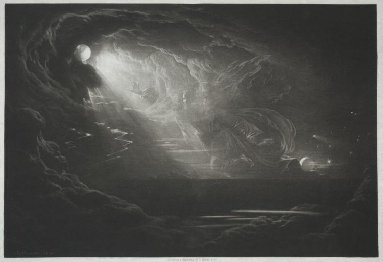 WikiOO.org - Encyclopedia of Fine Arts - Malba, Artwork John Martin - Paradise Lost. The Creation of Light