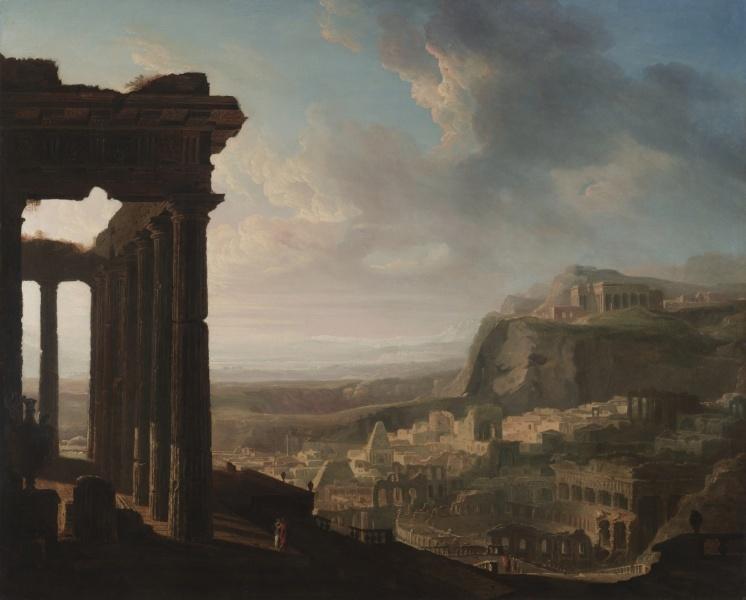 Wikioo.org - The Encyclopedia of Fine Arts - Painting, Artwork by John Martin - Ruins of an Ancient City