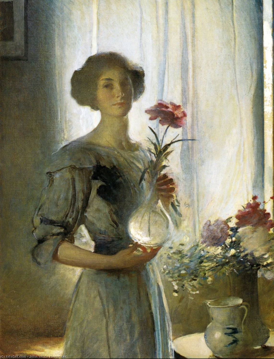 Wikioo.org - The Encyclopedia of Fine Arts - Painting, Artwork by John White Alexander - June