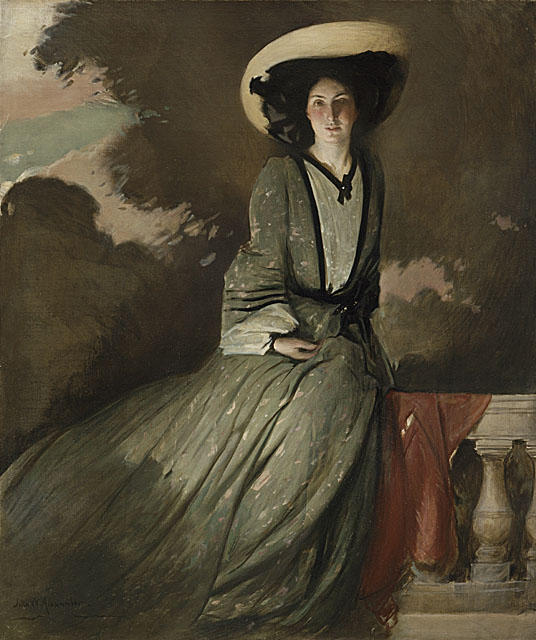 Wikioo.org - The Encyclopedia of Fine Arts - Painting, Artwork by John White Alexander - Portrait of Mrs. John White Alexander
