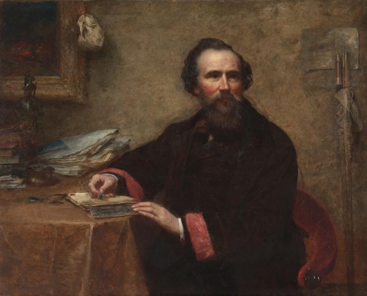 Wikioo.org - Bách khoa toàn thư về mỹ thuật - Vẽ tranh, Tác phẩm nghệ thuật Jonathan Eastman Johnson - Portrait of Genio C. Scott