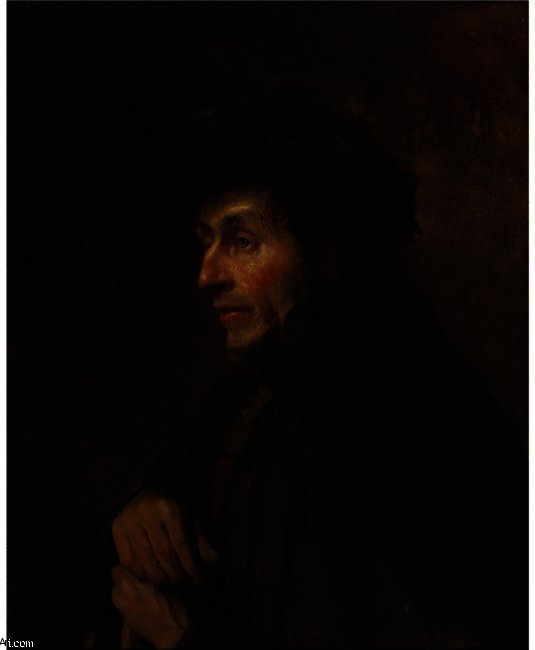 WikiOO.org - Encyclopedia of Fine Arts - Lukisan, Artwork Jonathan Eastman Johnson - THE HOLLANDER - AMSTERDAM