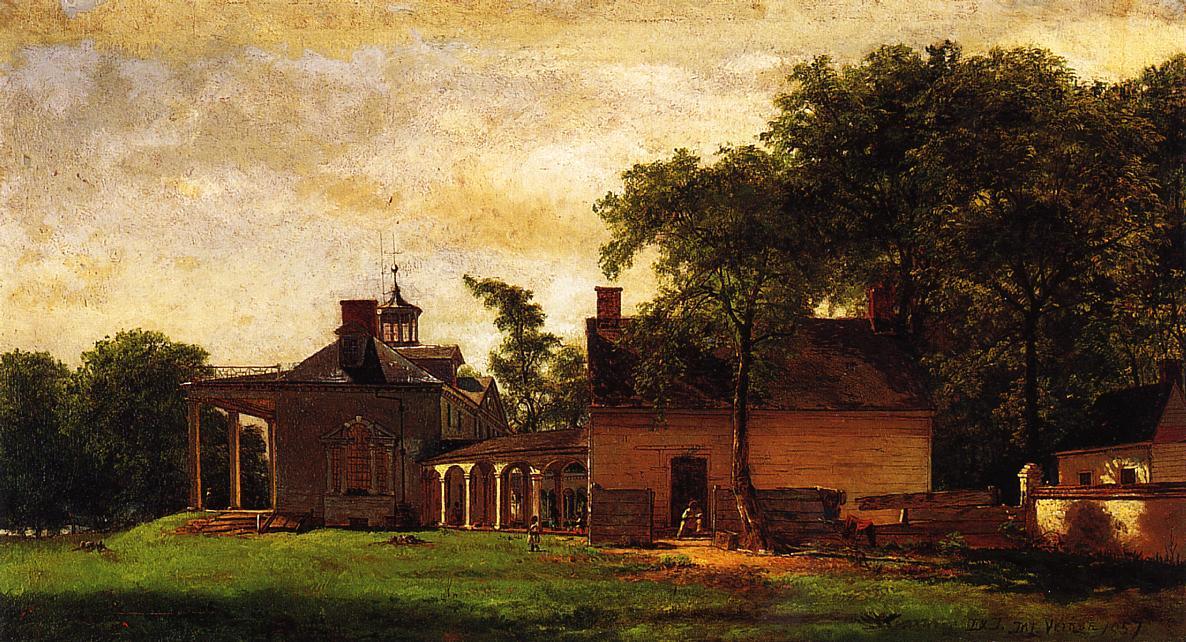 Wikioo.org – La Enciclopedia de las Bellas Artes - Pintura, Obras de arte de Jonathan Eastman Johnson - The Old Mount Vernon
