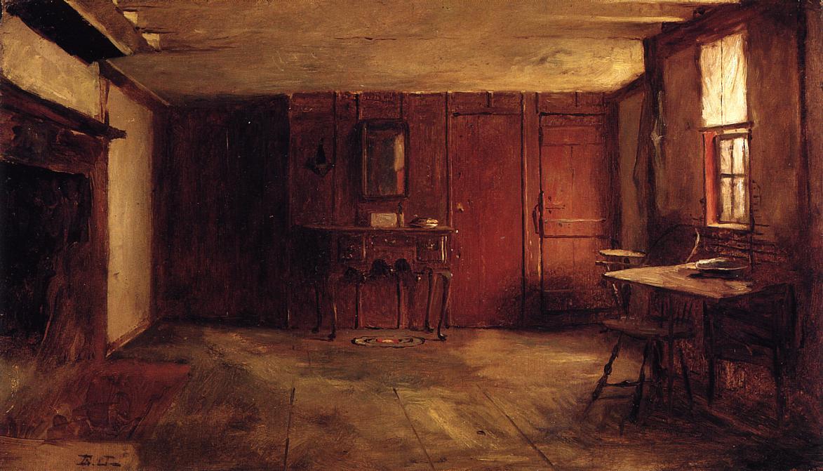 Wikioo.org - The Encyclopedia of Fine Arts - Painting, Artwork by Jonathan Eastman Johnson - The Other Side of Susan Ray's Kitchen - Nantucket