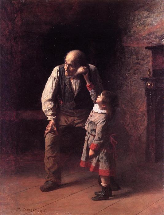 Wikioo.org - The Encyclopedia of Fine Arts - Painting, Artwork by Jonathan Eastman Johnson - What the Shell Says