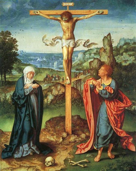 WikiOO.org - Encyclopedia of Fine Arts - Maleri, Artwork Joos Van Cleve - Crucifixion
