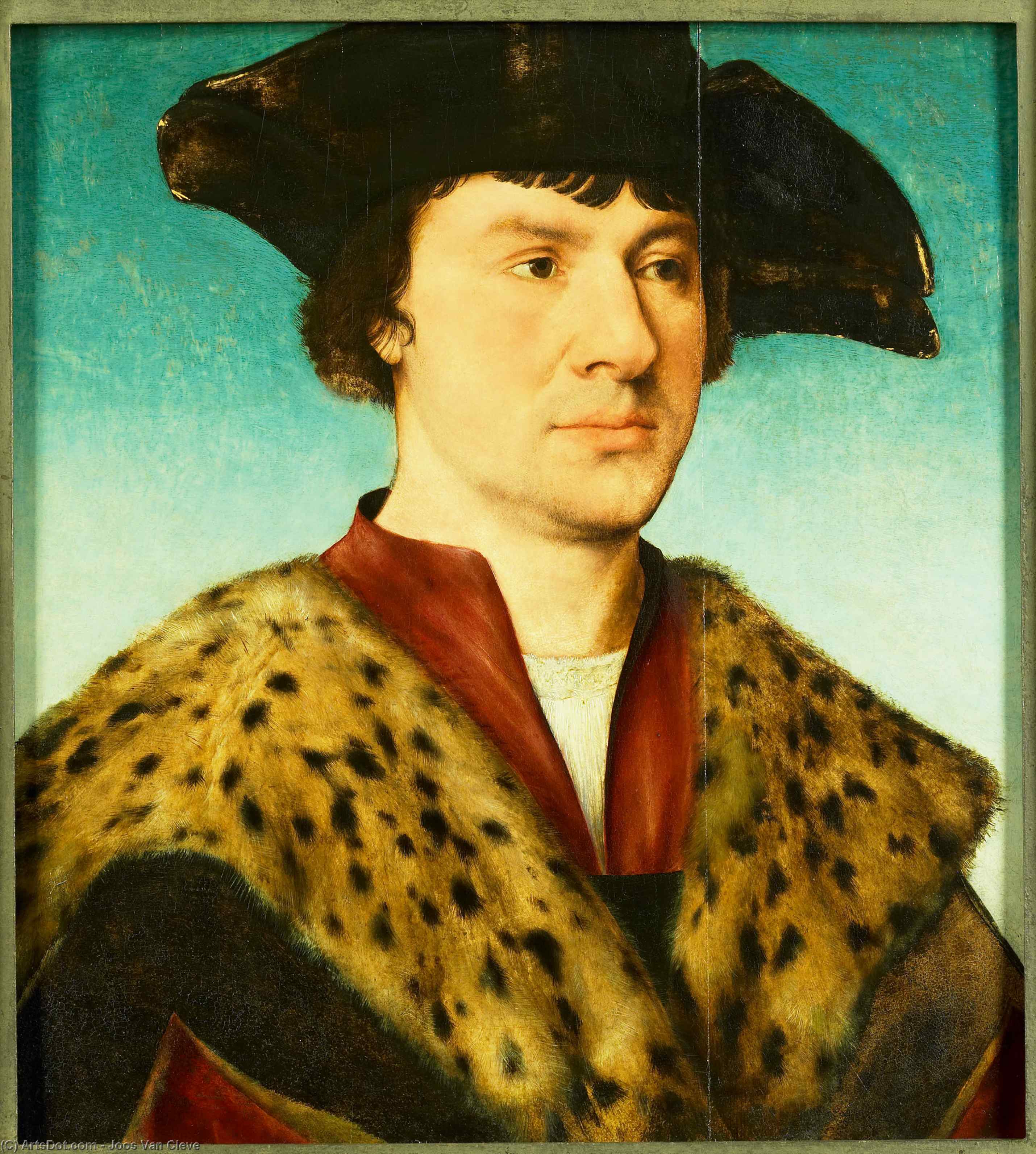 WikiOO.org - Encyclopedia of Fine Arts - Maľba, Artwork Joos Van Cleve - Portret van een man