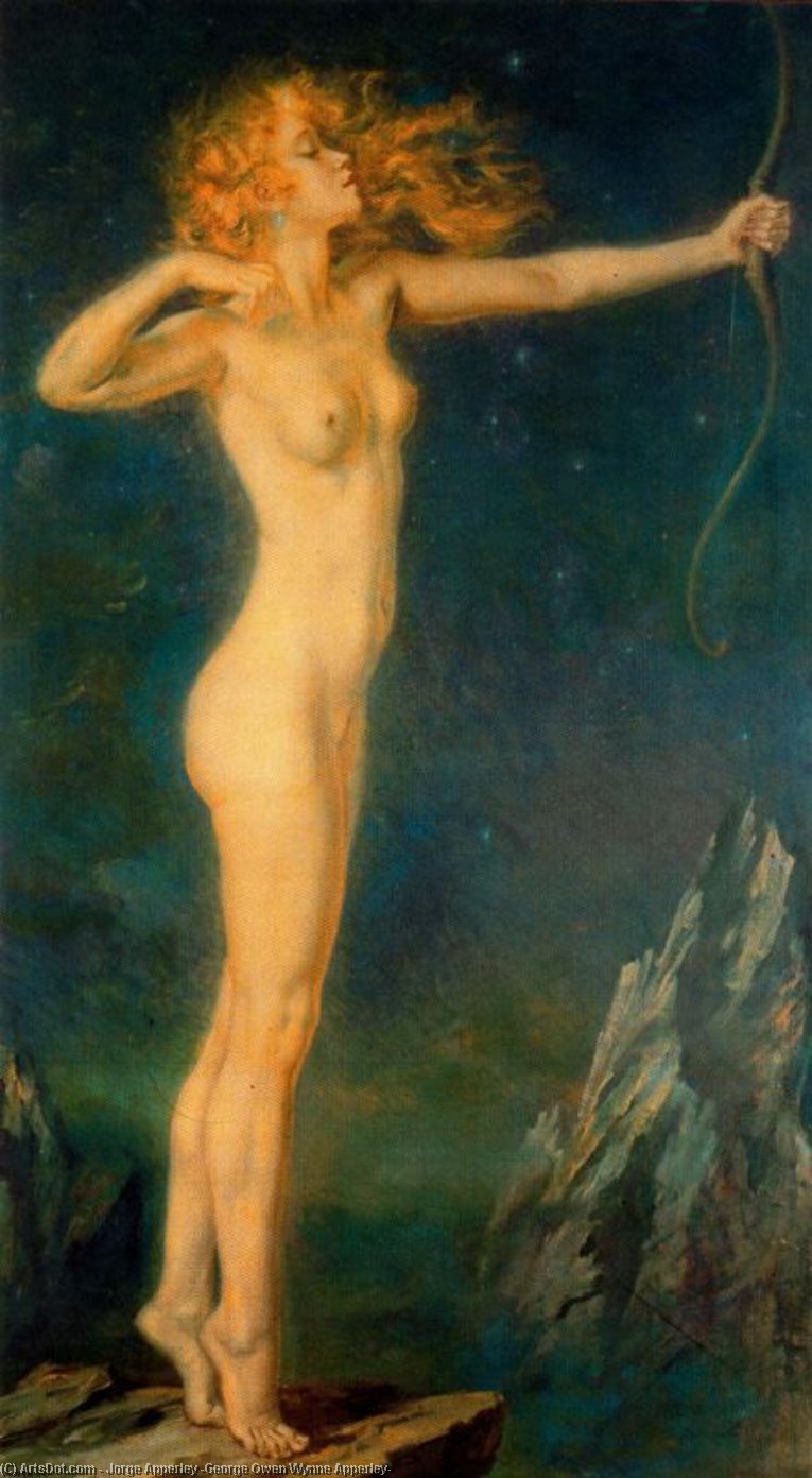 Wikioo.org – La Enciclopedia de las Bellas Artes - Pintura, Obras de arte de Jorge Apperley (George Owen Wynne Apperley) - Artemis
