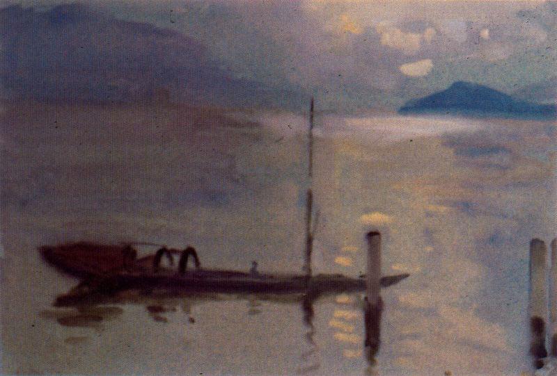 Wikioo.org - The Encyclopedia of Fine Arts - Painting, Artwork by Jorge Apperley (George Owen Wynne Apperley) - Como lake (Italia) 1