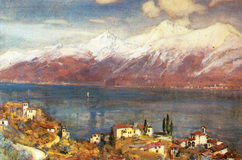 WikiOO.org - Güzel Sanatlar Ansiklopedisi - Resim, Resimler Jorge Apperley (George Owen Wynne Apperley) - Como lake (Italia)
