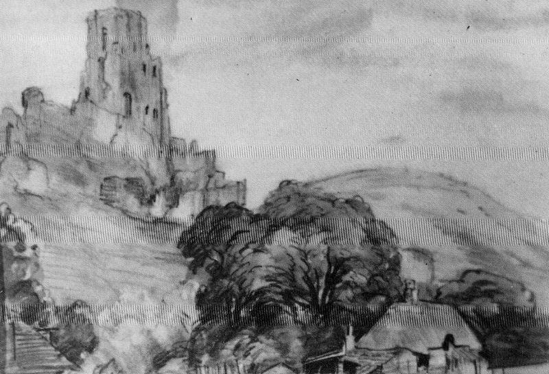 WikiOO.org - אנציקלופדיה לאמנויות יפות - ציור, יצירות אמנות Jorge Apperley (George Owen Wynne Apperley) - Corfe Castle (England)
