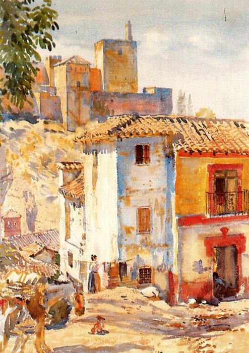 Wikioo.org - The Encyclopedia of Fine Arts - Painting, Artwork by Jorge Apperley (George Owen Wynne Apperley) - Moorish House (Granada)