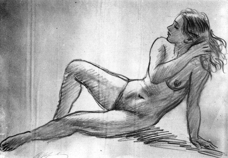 Wikioo.org - The Encyclopedia of Fine Arts - Painting, Artwork by Jorge Apperley (George Owen Wynne Apperley) - Nude 3