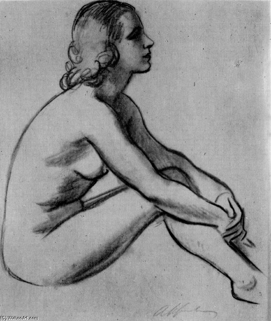 WikiOO.org - Encyclopedia of Fine Arts - Maalaus, taideteos Jorge Apperley (George Owen Wynne Apperley) - Nude