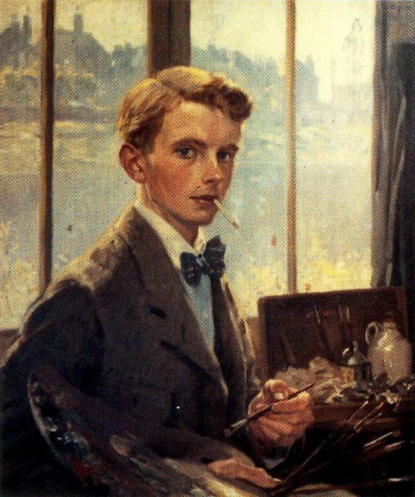 WikiOO.org - Εγκυκλοπαίδεια Καλών Τεχνών - Ζωγραφική, έργα τέχνης Jorge Apperley (George Owen Wynne Apperley) - Self-portrait 2