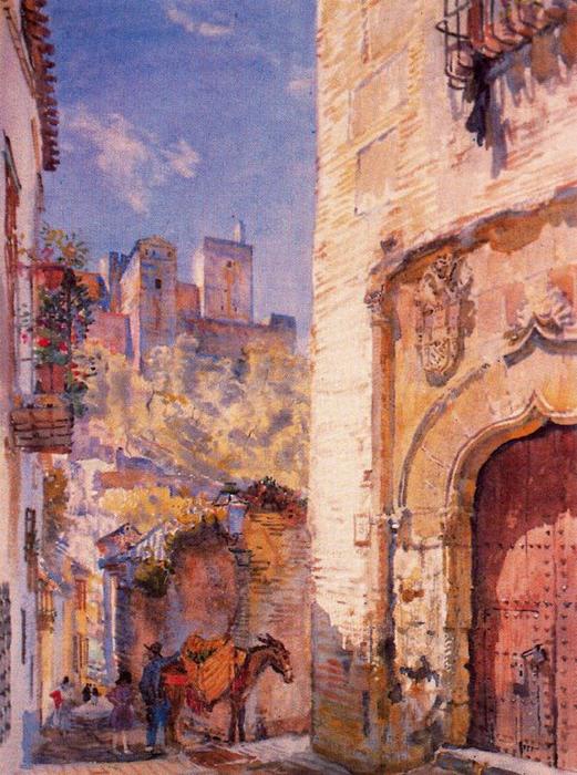 Wikioo.org - The Encyclopedia of Fine Arts - Painting, Artwork by Jorge Apperley (George Owen Wynne Apperley) - Street of Zafra