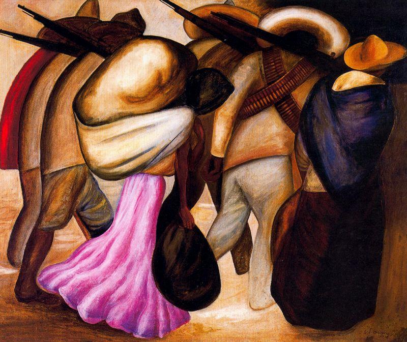 Wikioo.org – L'Enciclopedia delle Belle Arti - Pittura, Opere di Jose Clemente Orozco - soldati