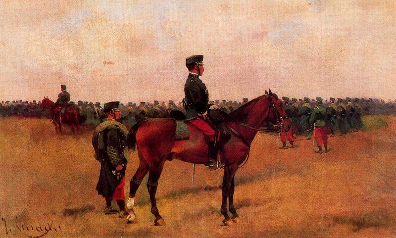 WikiOO.org - Encyclopedia of Fine Arts - Maleri, Artwork Josep Cusachs I - Hunters Infantry
