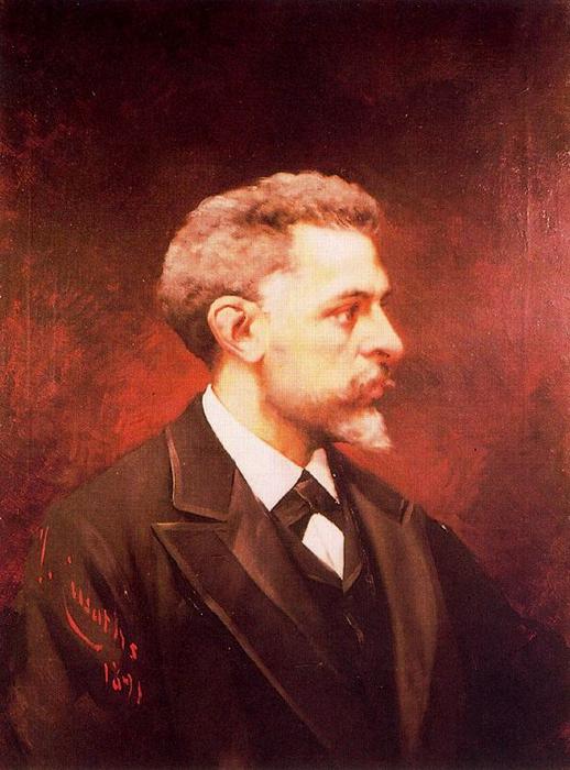 Wikioo.org - The Encyclopedia of Fine Arts - Painting, Artwork by Josep Cusachs I - Portrait Of The Catalan Painter Lluís Graner I Arrufi 1863-1929