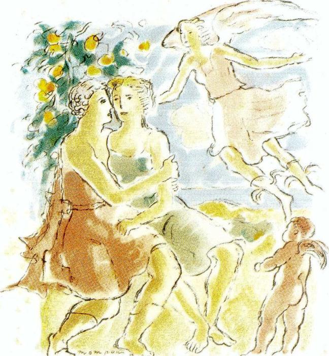 WikiOO.org - אנציקלופדיה לאמנויות יפות - ציור, יצירות אמנות Josep Mompou Dencausse - Illustration For Ballet De Ricard