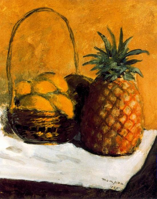 WikiOO.org - Encyclopedia of Fine Arts - Lukisan, Artwork Josep Mompou Dencausse - Pineapple From America