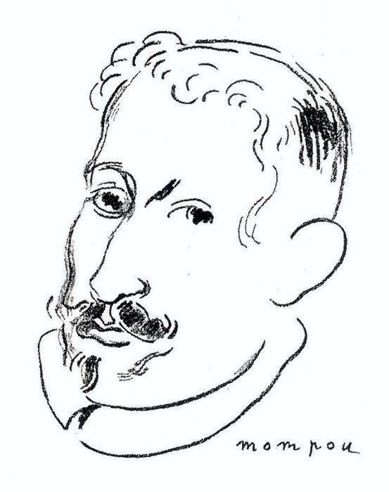 Wikioo.org - สารานุกรมวิจิตรศิลป์ - จิตรกรรม Josep Mompou Dencausse - Portrait Of Lope De Vega