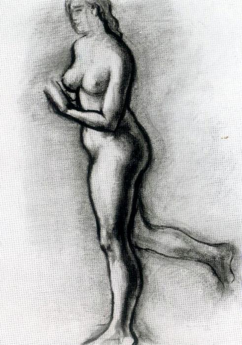 Wikioo.org - The Encyclopedia of Fine Arts - Painting, Artwork by Josep Mompou Dencausse - Study For The Creation Of Eve