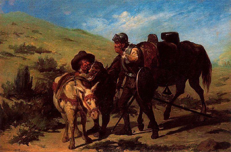 Wikioo.org – La Enciclopedia de las Bellas Artes - Pintura, Obras de arte de José Jiménez Aranda - El Quijote 8