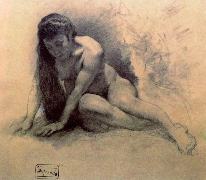WikiOO.org - Encyclopedia of Fine Arts - Maľba, Artwork José Jiménez Aranda - Nude