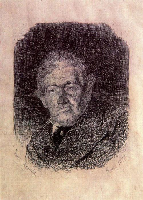 Wikioo.org - The Encyclopedia of Fine Arts - Painting, Artwork by José Jiménez Aranda - Portrait of the artist's father