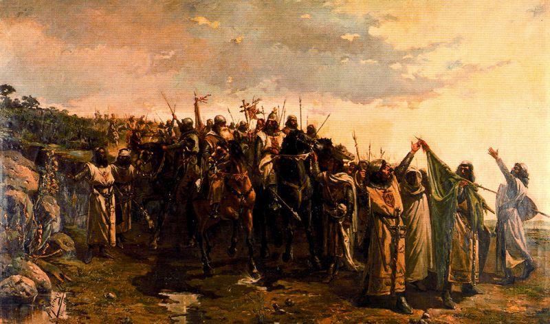 WikiOO.org - 백과 사전 - 회화, 삽화 José Mongrell Torrent - Battle Of Navas De Tolosa