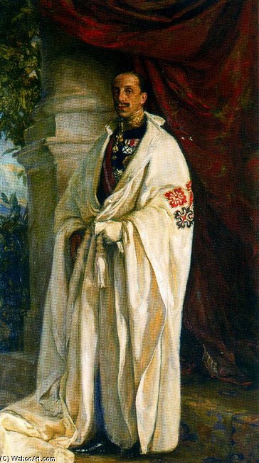 Wikioo.org - The Encyclopedia of Fine Arts - Painting, Artwork by José Mongrell Torrent - Portrait Of Alfonso Xiii