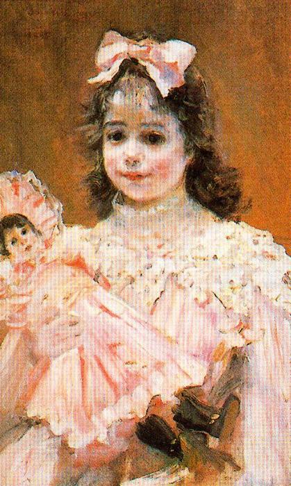 WikiOO.org - Encyclopedia of Fine Arts - Maleri, Artwork José Villegas Cordero - Portrait Of Lolita Ramos Salado