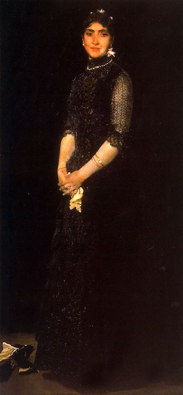 WikiOO.org - 백과 사전 - 회화, 삽화 José Villegas Cordero - Portrait Of Lucía Monti De Negro