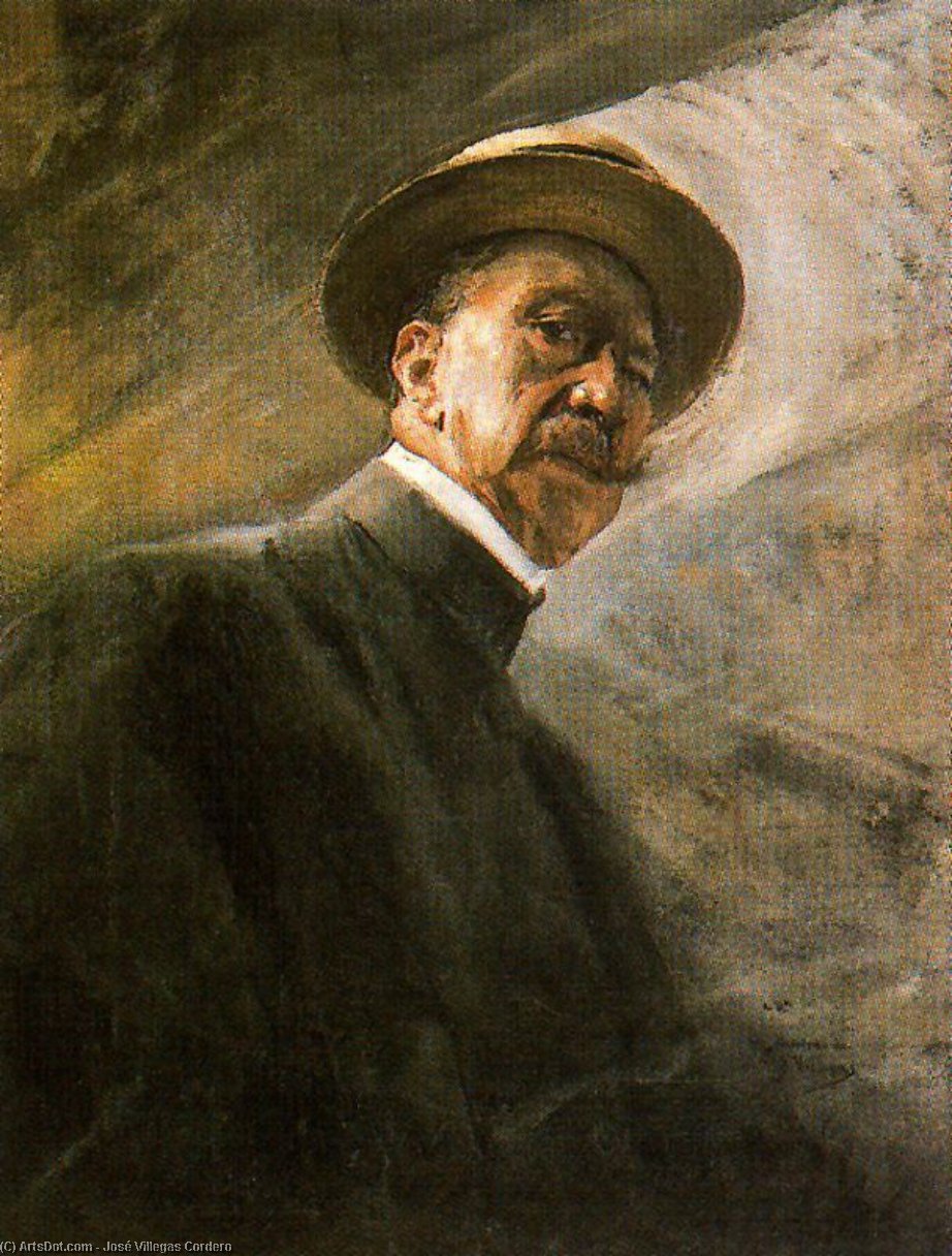 WikiOO.org - Enciclopédia das Belas Artes - Pintura, Arte por José Villegas Cordero - Self-Portrait 1