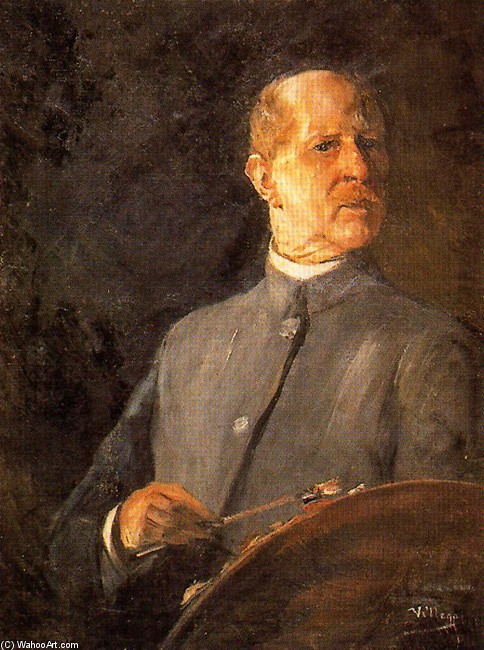Wikioo.org - The Encyclopedia of Fine Arts - Painting, Artwork by José Villegas Cordero - Self-Portrait 2