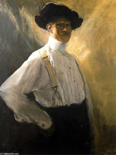 WikiOO.org - Encyclopedia of Fine Arts - Maleri, Artwork José Villegas Cordero - Self-Portrait 3
