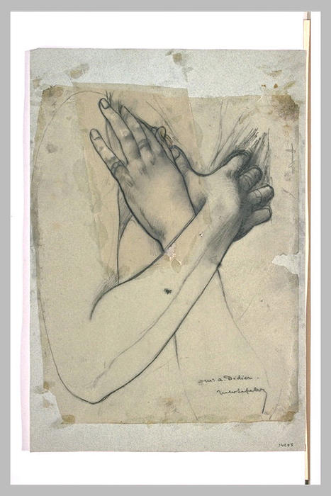 WikiOO.org - دایره المعارف هنرهای زیبا - نقاشی، آثار هنری Jules Joseph Lefebvre - Arms folded across chest